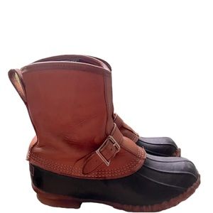 Vintage LL Bean Maine Hunting Shoe Gore-Tex Thinsulate Leather Duck Boots 9